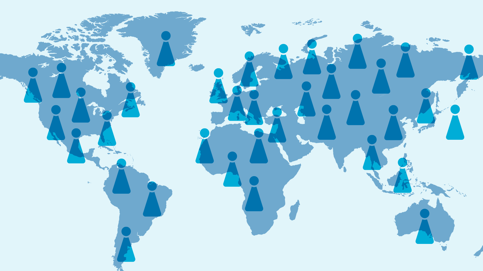 Patients and a map of the world